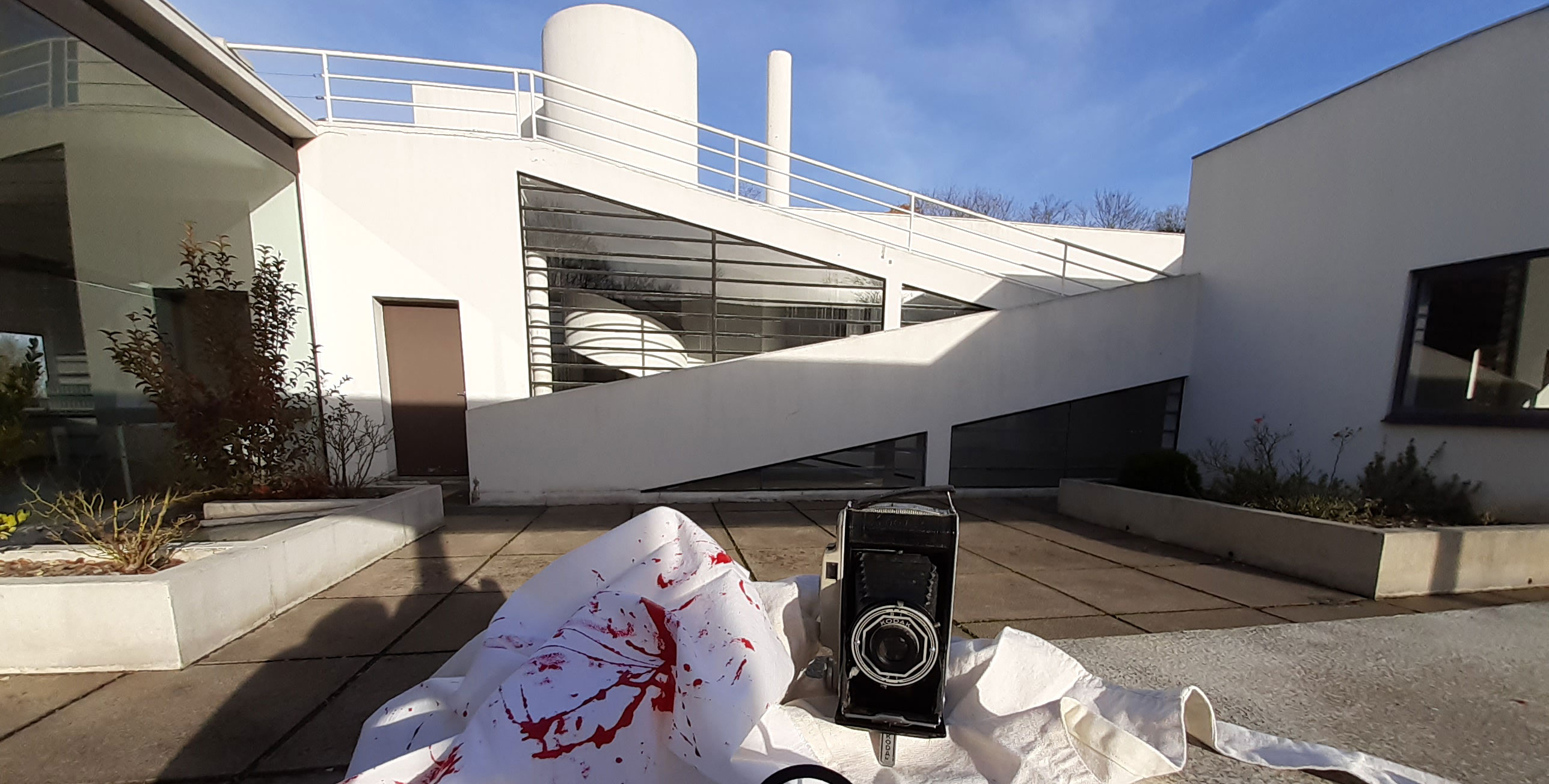 Cluedo en famille à la villa Savoye, Poissy, Yvelines, Ile-de-France