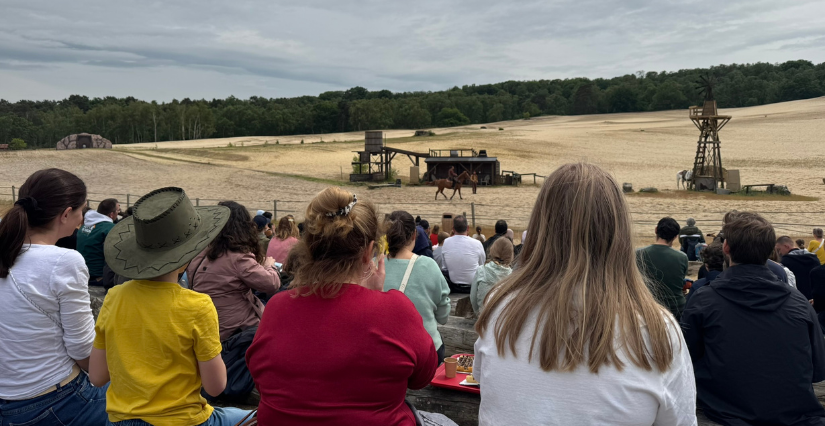 L'attaque du train, spectacle à la Mer de Sable