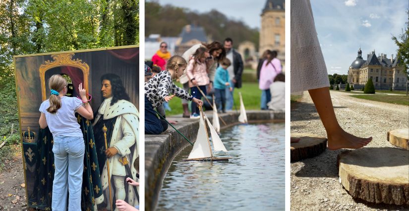Enfants profitant des activités plein air à Vaux-le-Vicomte