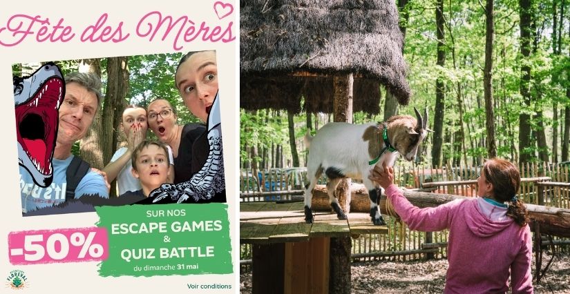 Une offre pour la fête des Mères chez Aventure Floreval 