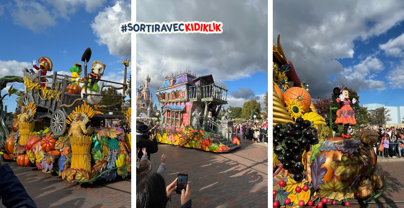 chars de la célébration Halloween à Disneyland Paris