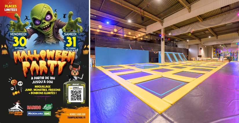 Soirée Halloween dans les parcs de trampolines en Île-de-France