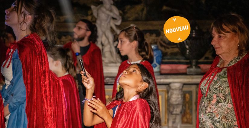 Visite en famille à la lampe torche à Vaux-le-Vicomte
