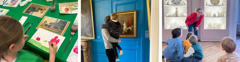 Enfants en visite au musée Lambinet à Versailles