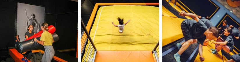 Enfants s'amusant au Trampoline Park de Roissy-en-France 
