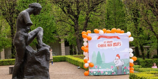 Chasse aux œufs de Pâques au musée Rodin à Paris (75)