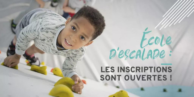 Cours d'escalade pour enfants à Climb Up Cergy Ecole d'escalade Climb Up pour les enfants de 3 à 5 ans à Cergy dans le Val-d'Oise