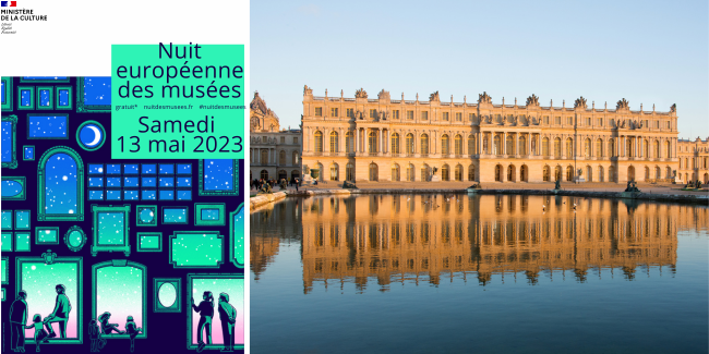 Sortie insolite et gratuite au château de Versailles Nuit européenne des musées au château de Versailles, Yvelines, Ile-de-France