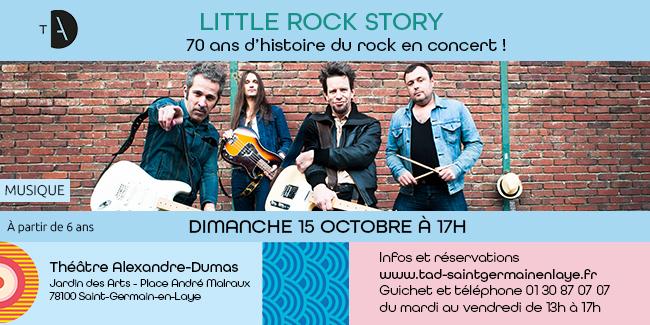 Little Rock Story : spectacle de musique en famille au TAD à Saint-Germain-en-Laye (78)