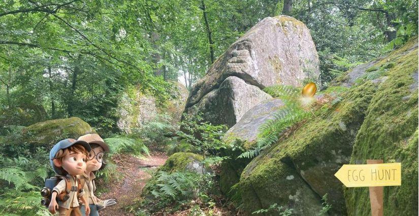Chasse à l’œuf d’or au Bois Persan à Orsay Chasse à l’œuf d’or dans le Bois Persan, à Orsay en Essonne