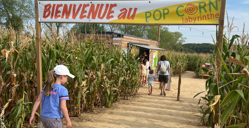 Fun en plein air dans le POP CORN LABYRINTHE du Val d'Oise à Puiseux-Pontoise (95)