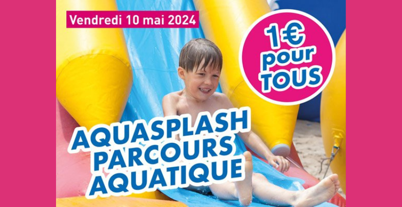 AQUASPLASH : parcours aquatique à la piscine de Porcheville (78)