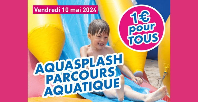 AQUASPLASH : parcours aquatique à la piscine d'Andrésy (78)