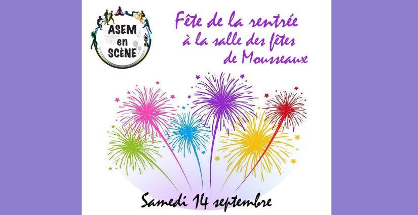 Fête de la rentrée : animations et feu d'artifice en famille à Mousseaux (78)