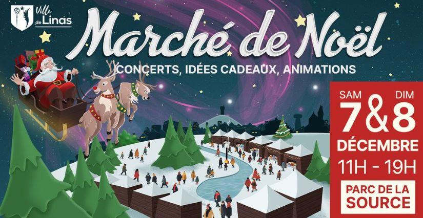 Marché de Noël en famille à Linas dans l'Essonne (91)