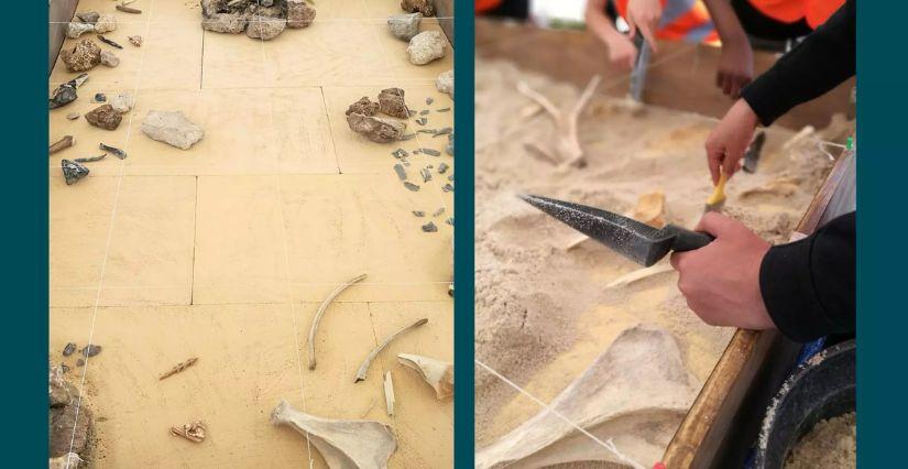 Atelier enfant au Musée d'Archéologie Nationale pendant les vacances "A la découverte de l'archéologie", atelier pour enfants au MAN dans les Yvelines (78)