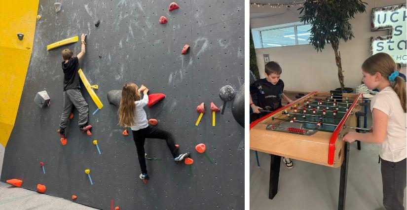 UCPA Sport Station Paris : escalade en famille pendant les vacances d'hiver 