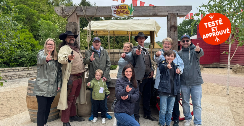 Une journée en famille à La Mer de Sable : le parc d’attractions Far West vu par Kidiklik