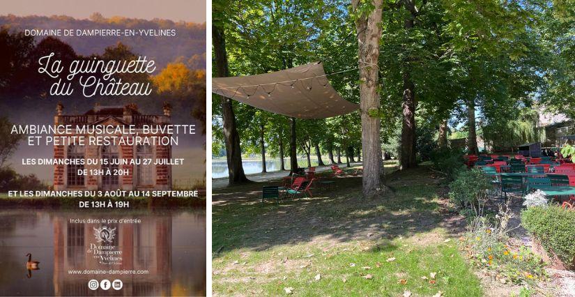 La guinguette du château, en famille, Domaine de Dampierre-en-Yvelines (78)