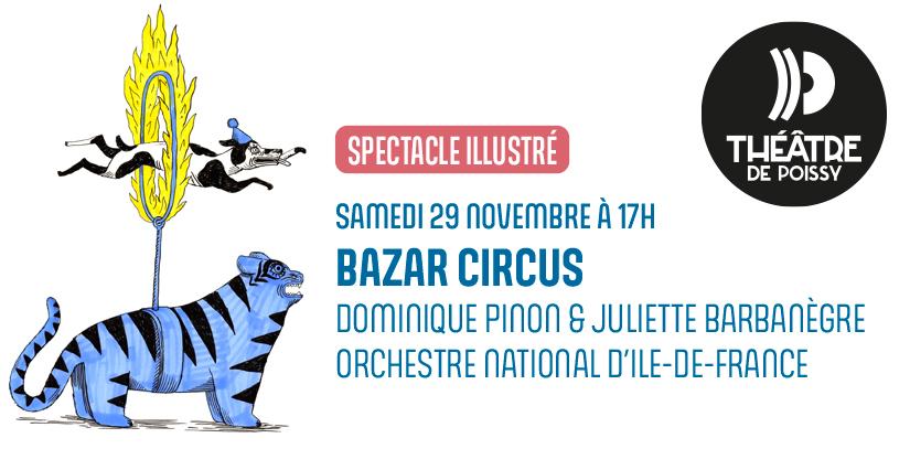 Bazar Circus, spectacle illustré pour enfants, Théâtre de poissy (78)