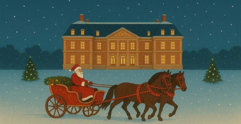 Domaine de Dampierre-en-Yvelines : une balade en calèche enchantée du Père Noël