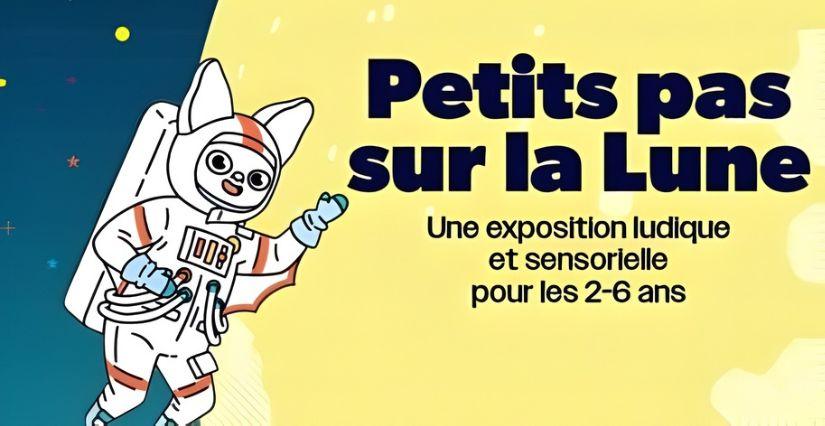 "Petits pas sur la Lune" © Cité de l'Espace / Nawan "Petits pas sur la Lune" : une exposition immersive pour les tout-petits au Musée de l'Air et de l'Espace (93)
