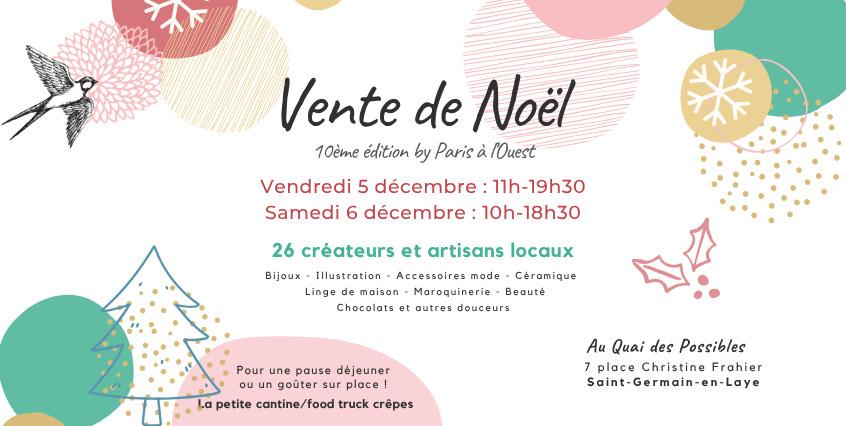 Marché de Noël, vente de créateurs by Paris à l'Ouest, Saint-Germain-en-Laye (78)