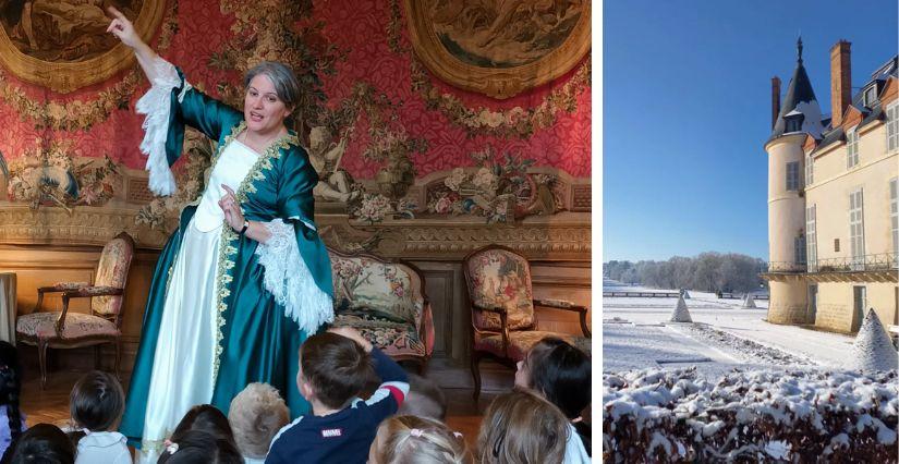 Enfants de 3 à 6 ans profitent d'une visite contée au château de Rambouillet