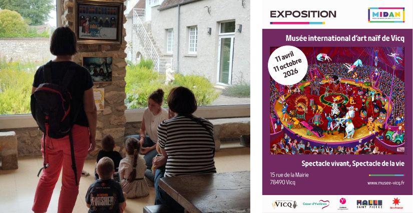 Parcours conté et atelier "Crée ton clown jongleur" au Musée d'Art Naïf de Vicq (78)