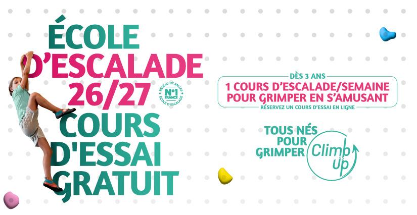 Climb Up Aubervilliers : cours d'essais et inscription pour l'école d'escalade en juin 2026