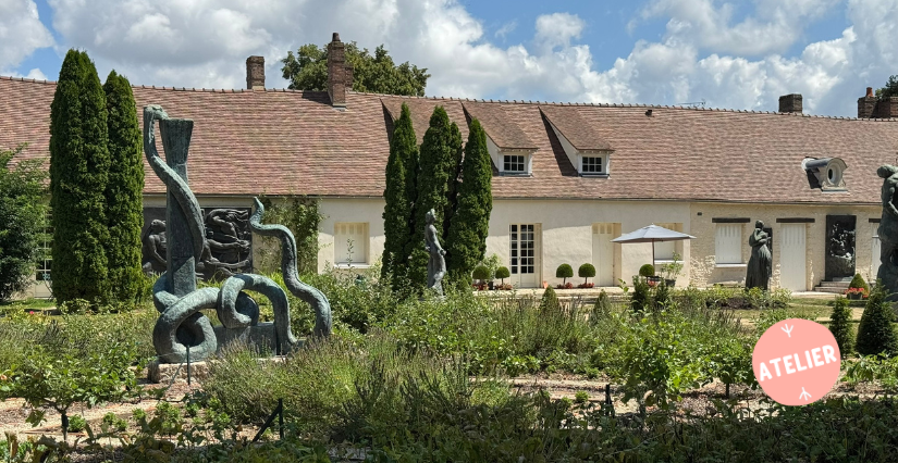 Atelier de fabrication d’un carnet à reliure japonais au Musée-jardin Bourdelle (77)