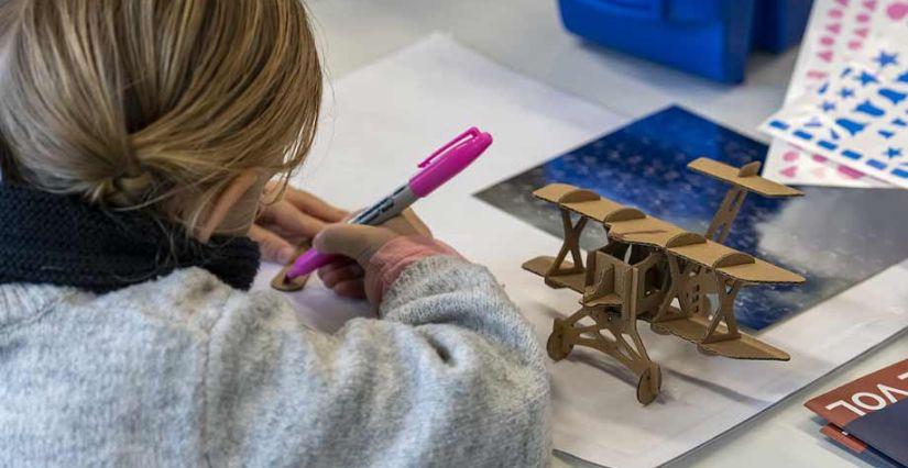Atelier enfant "Du plan au biplan" au Musée de l'Air et de l'Espace (93)