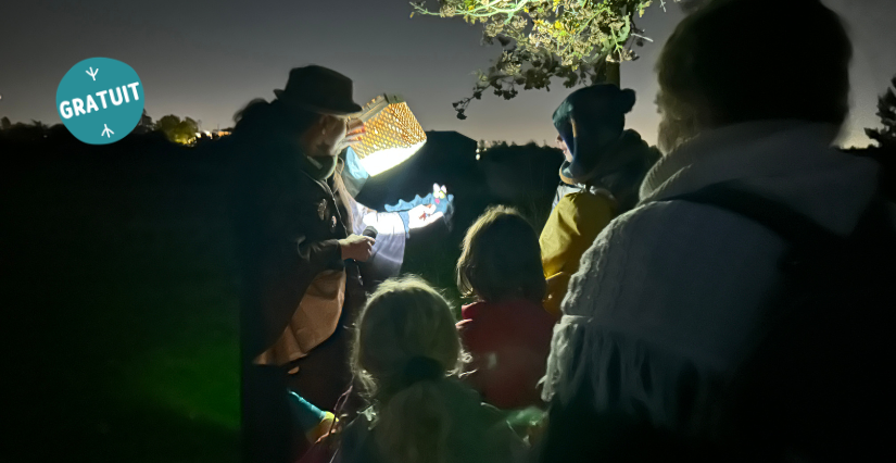 Visite nocturne contée "La malle aux étoiles" pour les petits au Parc départemental du Peuple de l'herbe (78)