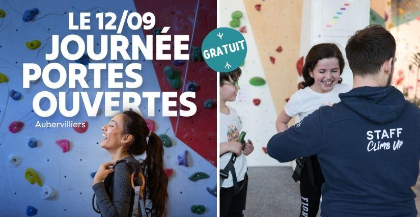 Portes ouvertes gratuites chez Climb Up Aubervilliers : testez l'escalade en famille (93)