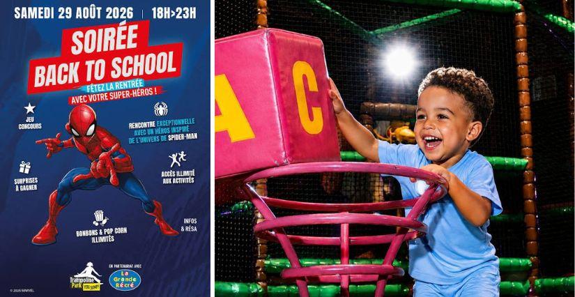 Spiderman s'invite à la Soirée Back to School chez You Kids SQY (78)