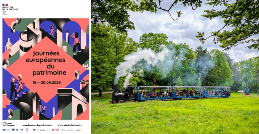 Le Parc des Chanteraines à bord d'un petit train pour les Journées du Patrimoine, à Villeneuve-la-Garenne (92) Le Parc des Chanteraines à bord d'un petit train pour les Journées du Patrimoine, à Villeneuve-la-Garenne (92)