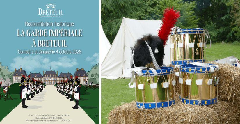 Reconstitution historique au Château de Breteuil (78) : voyage au temps de Napoléon en famille