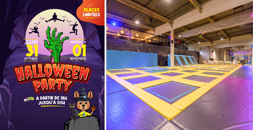 Fête d'Halloween au Trampoline Park de Roissy-en-France (95)