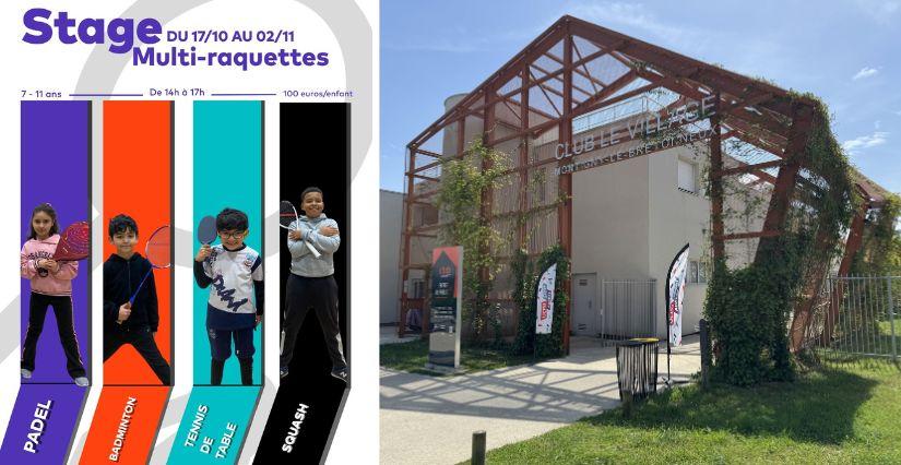 Stage enfants multi-raquettes enfant pendant la Toussaint à Montigny-le-Bretonneux (78)