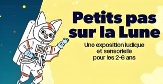"Petits pas sur la Lune" © Cité de l'Espace / Nawan "Petits pas sur la Lune" : une exposition immersive pour les tout-petits au Musée de l'Air et de l'Espace (93)