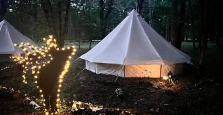 Nuit en bivouac au parc animalier l'Espace Rambouillet - idée sortie Yvelines